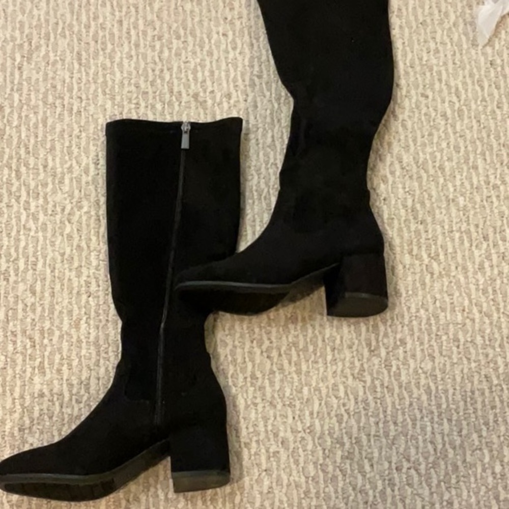 Reaction Kenneth Cole Black Over the Knee Boots